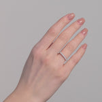 0.55 ct. Diamond Half Eternity Band Ring in 14K Fine Gold