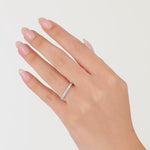 0.35 ct. Diamond Classic Design Half Eternity Band Ring in 14K Fine Gold