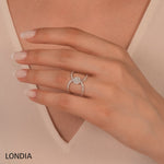 0.65 Ct. Interlace Design Statement Ring in 18K Gold