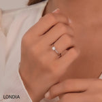 0.20 Ct. Natural Diamond Solitaire ''Classic'' Ring in 14K Gold