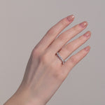 0.65 ct. Diamond Half Eternity Band Ring in 14K Fine Gold