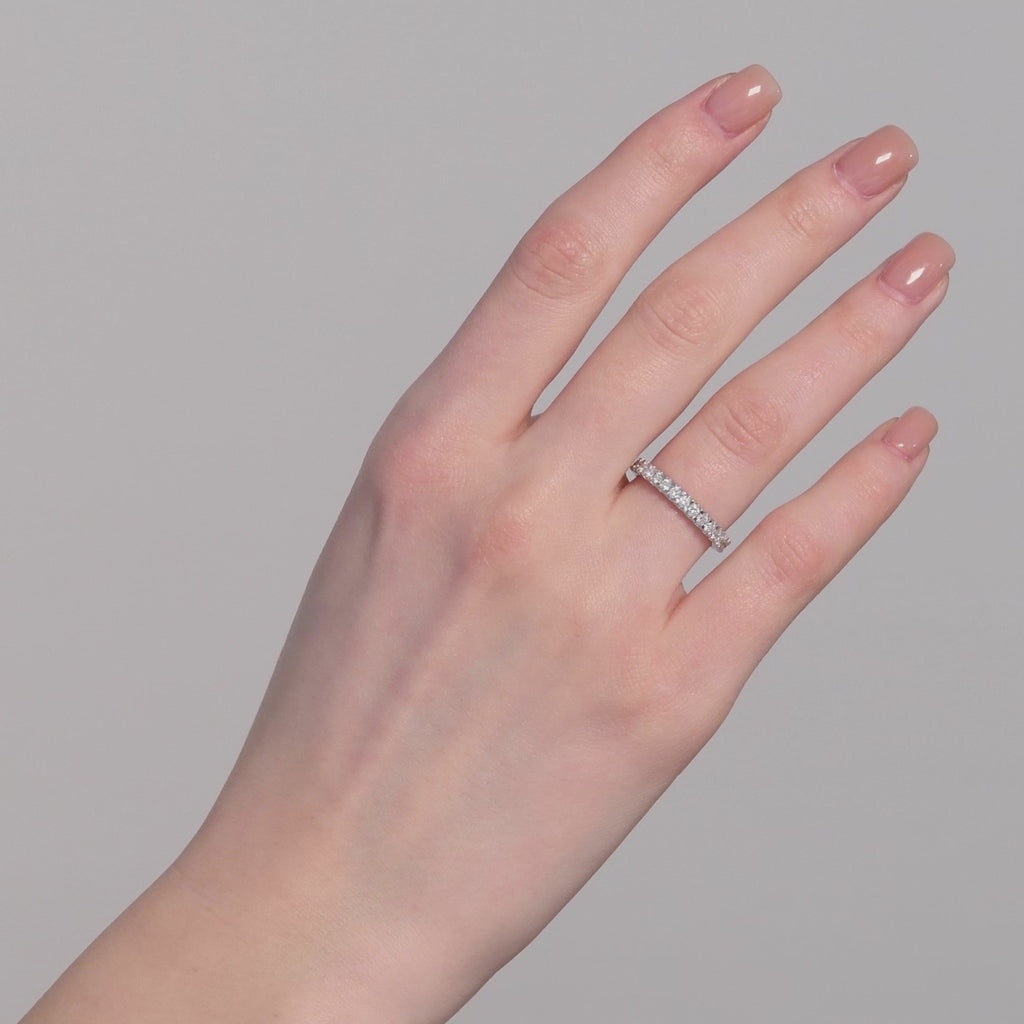 1.00 Ct. Diamond Full Eternity Band Ring in 14K Fine Gold