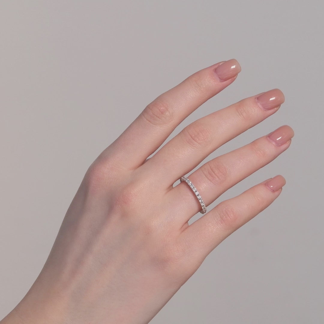 0.80 Ct. Diamond Full Eternity Band Ring in 14K Fine Gold