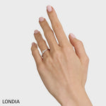 0.40 Ct. Natural Diamond Sidestone Vintage Design Ring in 14K Gold